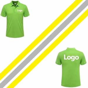 Vente en gros d'été décontracté à manches courtes tricoté polo uniformes chemises T-shirt logo personnalisé broderie impression pour hommes femmes - Product Image 4