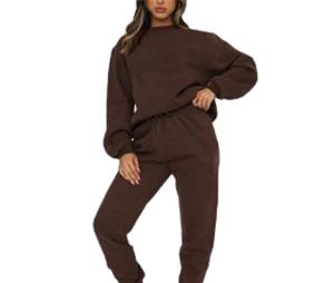 Conjunto Deportivo Informal de Invierno para Mujer, con Capucha, de Poliéster Grueso, con Colores y Logotipos Personalizados, Diseño Reversible, Todas las Tallas Disponibles - Product Image 4