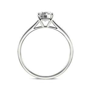 Jeulia Gold Plated Cushion Cut <b>Solitaire</b> Sterling <b>Silver</b> Fashion Engagement <b>Ring</b> - Product Image 4