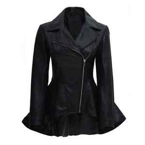 New Winter 2023 <b>Men's</b> Sheep Skin Casual Leather <b>Jacket</b> Customized Waterproof Breathable Regular Length Turn-down Collar <b>Gothic</b> - Product Image 5