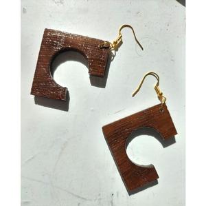 Boucles d'oreilles en bois Commande en gros du fournisseur - Product Image 1