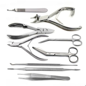 Professional Stainless Steel <b>Nail</b> Care And Podiatry Tool Set Cuticle Ingrown Toenail Pedicure Grooming Instrument <b>Kit</b> - Product Image 1