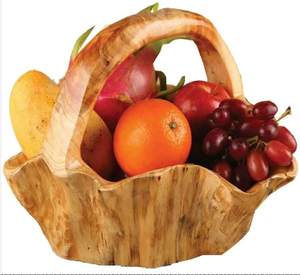 Venta de fábrica eco amigable bambú bandeja cesta de almacenamiento de madera de la Sala decoración hotel restaurante panadería equipada - Product Image 6