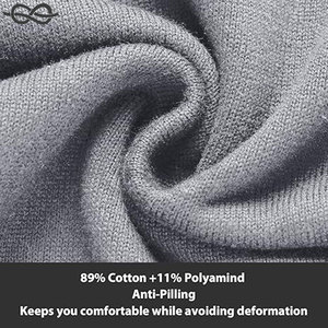 Pull zippé à manches longues pour hommes Sweat-shirt en tricot texturé Col montant Pull décontracté Poches Élégant Confortable - Product Image 4