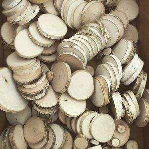 Alerte MEILLEUR VENDEUR! Panneaux de bois ronds décoratifs durables: des tranches de pin de haute qualité, parfaites pour l'art, les sous-verres et les terrariums - Product Image 5