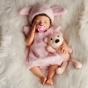 Babeside Toptan 16'' Tam Silikon Yeniden Doğmuş Bebek Bebek Gerçekçi Uyuyan Kız Moda Bebek Mini Yumuşak Oyuncak - Product Image 1