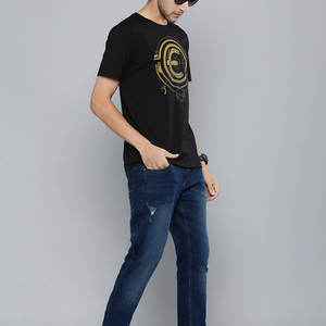 Ropa de verano de alta calidad Logotipo personalizado Pantalones cortos Manga Hombres Impresión Camisetas Nuevo estilo Cómodo Hombres Camisetas impresas - Product Image 4
