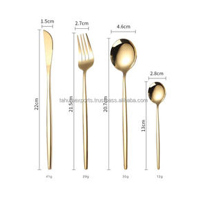 Juego de cubiertos de acero inoxidable y metal New Look, juego de cubiertos en utensilios de cocina disponibles en tamaño personalizado para exportación - Product Image 4