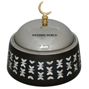 Plato para Calentar Comida de Metal, Última Colección de Ramadán, Cazuela de Diseño Clásico, Elegante y Moderno, Calentador de Comida de Metal - Product Image 6