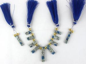 Perles de jaspe K2 naturelles à facettes en forme de rectangle faites à la main 6x15-7x32.5 MM & 5x25 MM VAIBHAV SHRI GEMS marque pour la fabrication de bijoux - Product Image 6