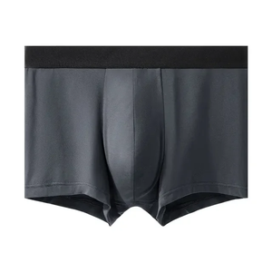 Calzoncillos bóxer de cintura media cómodos y transpirables de algodón con entrepierna personalizada de alta calidad para hombre - Product Image 3