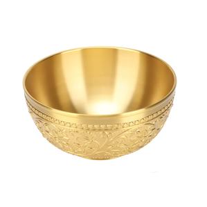 High Quality <b>Large</b> Size Round Shape Metal <b>Bowl</b> Kitchenware Decorative Serving <b>Bowl</b> Customized Size Available Metal Food <b>Bowl</b>. - Product Image 3