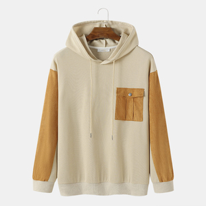 Wholesale New Design 100% Cotton Hoodie Oversized Puffer Hoodie for Men <b>Thick</b> <b>Fleece</b> for Winter for Men - Product Image 3