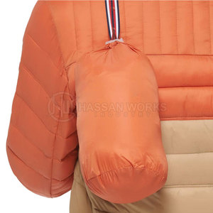 Veste matelassée pour homme de haute qualité, col montant, vente en gros, veste d'hiver légère, imperméable, respirante, séchage rapide - Product Image 6