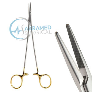 Porte-aiguilles manuels en acier inoxydable avec logo personnalisé - Instruments chirurgicaux réutilisables légers certifiés CE ISO pour la chirurgie générale - Product Image 2