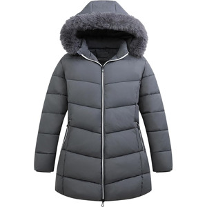 Modern Women's Winter Cropped Puffer Jacket Zipper Fabric Breathable Windproof Insulated Fashion-Forward Design Plain Dyed - Product Image 1