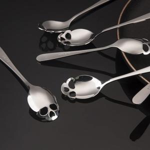 <b>Skull</b> Design Stainless Steel Coffee Spoons Unique Style Durable Rust Resistant Stirring Spoons Perfect For Home And <b>Gifting</b> - Product Image 5