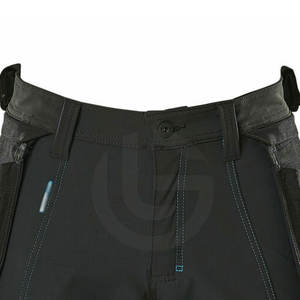2025 último diseño pantalones cortos de trabajo transpirables para hombres de alta calidad 100% algodón estilo Casual patrón sólido pantalones cortos - Product Image 4