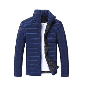 Veste d'hiver élégante pour hommes avec design personnalisé Vêtements d'extérieur à capuche à la mode Manteau à bulles en toile avec duvet bouffant de plumes - Product Image 1
