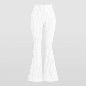 Pantalon de survêtement taille haute pour femme Pantalon de tous les jours en toile extensible confortable avec ceinture élastique et poches - Product Image 6