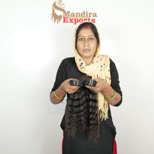 En gros 100% Naturel Cuticule Aligné Crépus Bouclés Extensions de Cheveux Humains Vierges Lâche Vague Profonde Style De L'Inde - Product Image 5