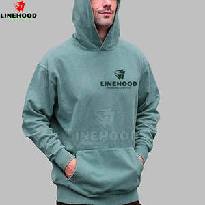 2025 dernière conception sweats à capuche délavés à l'acide pour hommes 100% coton basiques pour l'hiver Offre Spéciale de base pour l'hiver - Product Image 5