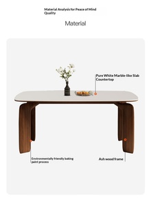 <span class=keywords><strong>Table</strong></span> à manger rectangulaire en bois massif <span class=keywords><strong>de</strong></span> noyer <span class=keywords><strong>de</strong></span> style français moderne <span class=keywords><strong>de</strong></span> <span class=keywords><strong>haute</strong></span> qualité, prix spécial, <span class=keywords><strong>plan</strong></span> <span class=keywords><strong>de</strong></span> <span class=keywords><strong>travail</strong></span> en panneau <span class=keywords><strong>de</strong></span> roche, 6 places - Product Image 6