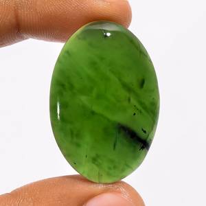 Superbe cabochon de forme ovale en jade de néphrite naturelle 100% de qualité supérieure pour la fabrication de boucles d'oreilles à bas prix OEM - Product Image 2