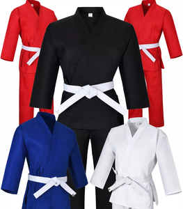 Professionnel de haute qualité Arts Martiaux Uniforme Adultes Karaté Gear Léger Ceinture Libre Blanc Noir - Product Image 3