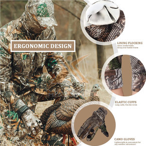 Nouveau style, dernier design, gants de chasse imperméables avec sangle de poignet réglable, utilisation en extérieur, polyester de haute qualité, vente chaude - Product Image 3