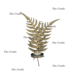 Bougeoir photophore couleur or en fer avec bougeoir de la meilleure qualité pour la décoration de fête de mariage et d'événements - Product Image 3