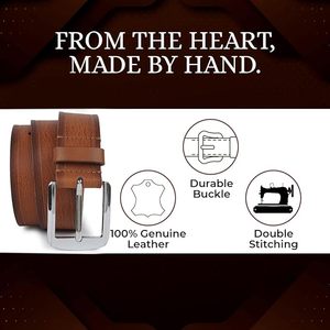 Ceinture en cuir vintage large avec déclaration pour boucle Ceinture en cuir mince de qualité supérieure pour un style élégant et intemporel - Product Image 3