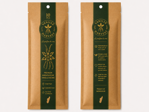 Vanille Premium Bourbon <b>Vanilla</b> Planifolia <b>Beans</b> Madagascar 10 Pods 13 cm Dried Gourmet Quality 100% Natural 24 Months 0.020kg - Product Image 2