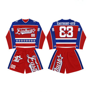 Premium 220 GSM polyester windbreaker short set <b>green</b> purple panel design sublimation logo Windbreaker Shorts Set for Men - Product Image 3