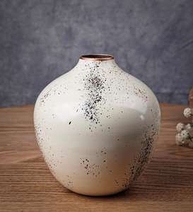 แจกันดอกไม้โลหะครึ่งค้อนสีดำเรียบง่ายสำหรับห้องนอนและเรียนตกแต่งบ้านสมัยใหม่แจกันโต๊ะดีไซน์โดดเด่นสำหรับห้องนั่งเล่น - Product Image 6