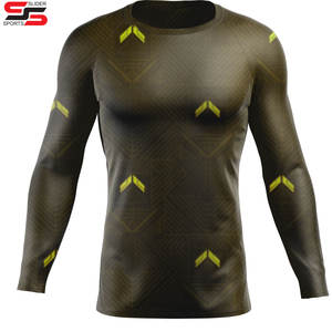 Men's Summer Fitness <b>T</b>-<b>shirt</b> Quick drying Sports Short <b>Sleeve</b> Round Neck Gradient <b>Stripe</b> Printed full <b>sleeve</b> - Product Image 4