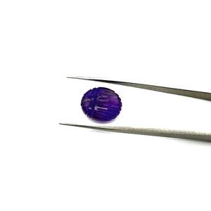 Cuentas de Piedra Preciosa de Escarabajo Amatista, Talladas a Mano, Escarabajo Morado, Tallados de Animales, 10x12 MM - Product Image 3