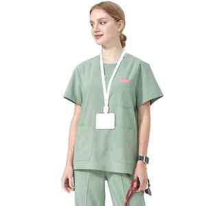 Vente en gros d'uniformes hospitaliers Gommage médical Blouses médicales Infirmière à la mode Manches longues Costume de travail Uniforme chirurgical Femmes - Product Image 2