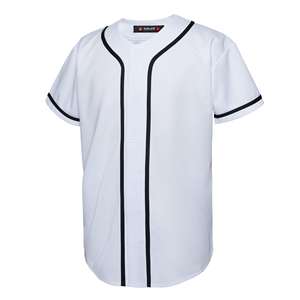 Camiseta de béisbol con botones de retroceso para hombres, camisas informales para Jóvenes, uniforme deportivo de equipo activo japonés de manga corta sólida - Product Image 1
