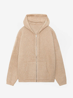Sweat-shirts à capuche unisexes personnalisés 2026 avec fermeture éclair, logo personnalisé, coupe oversize, poche en polaire, 100 % coton respirant, écologique et à séchage rapide