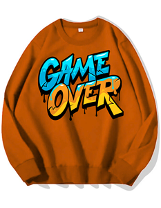 High Quality <b>Men</b> Sweatshirt Streetwear Oversized Cotton Fleece Heavyweight Crewneck <b>Pullover</b> Custom Logo Winter Wear Supplier - Product Image 2