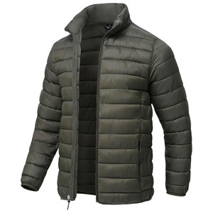OEM Hombres Peso Ligero Puffer Chaqueta al aire libre Transpirable Hombres Puffer Chaleco Logotipo personalizado Full Zip Puffer Jacket - Product Image 2