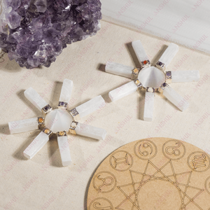 Pierre de sélénite blanche naturelle, tour de chakra, générateur d'énergie, pyramide de guérison, cristal pour la méditation et la décoration - Product Image 3
