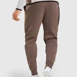 Pantalones de correr para hombre formales de algodón ligero de talla grande transpirables lavados personalizados con cierre de cordón suministro OEM - Product Image 5