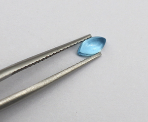 Topacio azul suizo natural, forma de cabujón Marquesa, piedras preciosas sueltas azules, proveedor mayorista, joyería al mejor precio de fábrica - Product Image 4