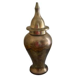 Pot de temple en laiton de haute qualité avec finition polie, pot de temple en laiton pur vintage pour la décoration du temple - Product Image 4