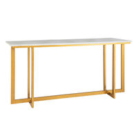 Table console moderne en aluminium, design branche d'arbre, écologique, pour salon, mobilier de haute qualité, feuille d'arbre murale en métal doré antique