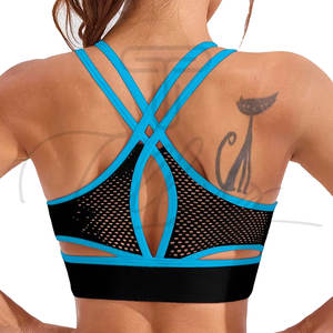 Sujetador Deportivo de Yoga de Alta Sujeción, Moderno, con Tirantes Ajustables a Rayas, Transpirable, de Secado Rápido, Elástico en Cuatro Direcciones, Sin Costuras, Personalizable en la Parte Delantera - Product Image 4