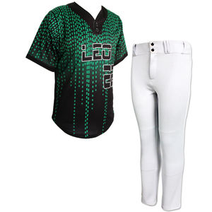 Uniformes de Béisbol Sublimados Personalizados Sibrin, 100% Poliéster, Transpirables, Antibacterianos, que Absorben la Humedad, Anti-UV, de Secado Rápido - Product Image 1