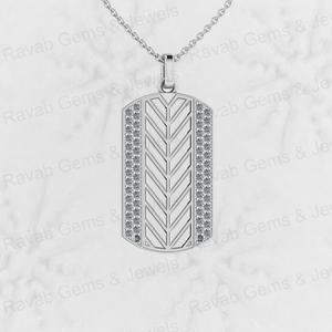 จี้เงินแท้ 925 รูปปีกนางฟ้าไขว้ลายเชฟรอน ประดับเพชร CZ ฝังแบบ Prong Setting สไตล์ชาติพันธุ์ ชุบโรเดียม/ทอง คุณภาพดีที่สุด ผลิตด้วยมือ - Product Image 4